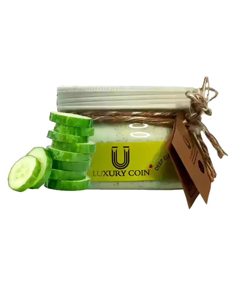 اسکراب صورت و بدن خیار 300 گرمی لاکچری کوین از پیج ریحان بیوتی